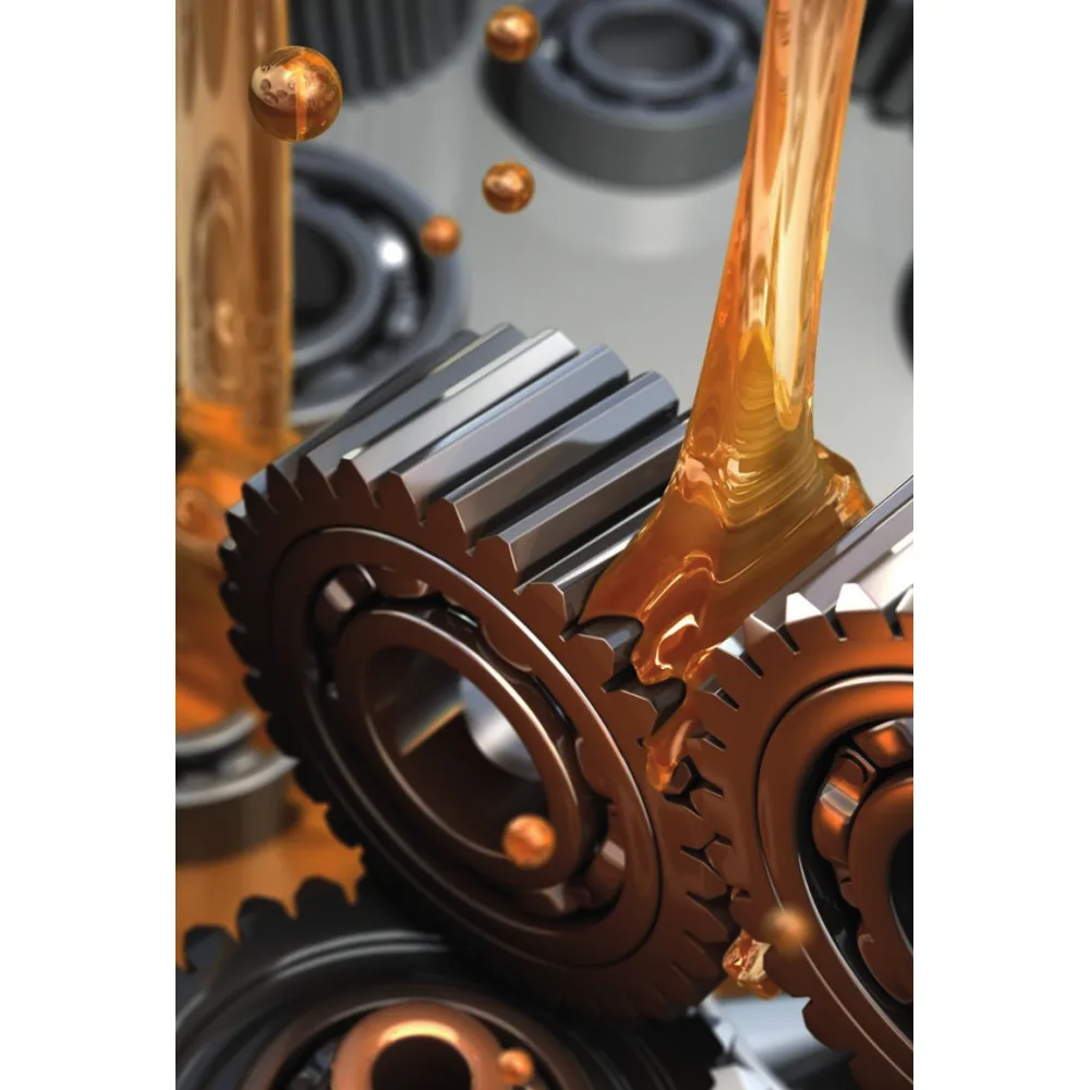 Lubricante aplicado sobre engranajes metálicos